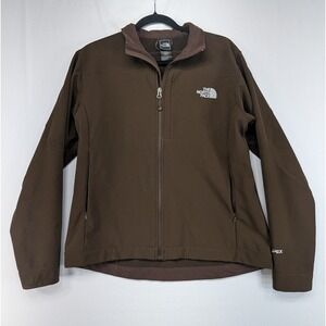 The North Face Apex Bionic Womens L Brown Softshell Full Zip Jacket Windproof